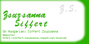 zsuzsanna siffert business card
